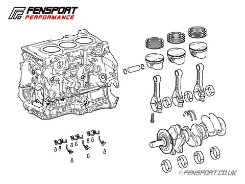 Short Block Assembly - GR Yaris G16E-GTS