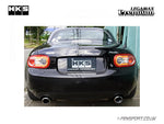 HKS Legamax Premium - Exhaust System - Rear Silencer - MX5 2.0 NCEC - installed