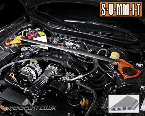 Summit - LHD Graphite Front 2 Point Upper Strut Brace With Brake Stopper - GT86 & BRZ