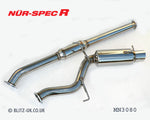 Blitz NUR Spec R Exhaust System - MN3080 - 200SX S15 SR20DET