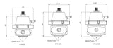 Fuel Pressure Regulator - Adjustable - Turbosmart FPR1200 - Various Colours