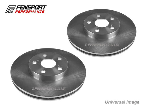 Brake Discs - Front - Standard - Toyota iQ 1.0 & 1.3