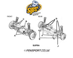 SuperPro - Front Lower Wishbone - Rear Bush Kit - 54.8mm OD - Supra JZA80 >05-96 - SPF1404K